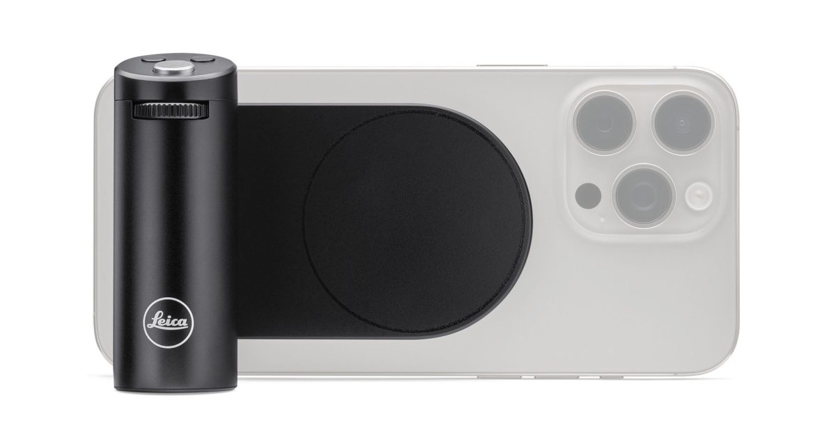 The Leica LUX grip for iPhone is a cute accessory with truly Leica-like pricing