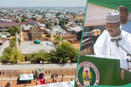 Photos: Jubilation as Nigerian governor announces salaries for Imams, commissions mosque