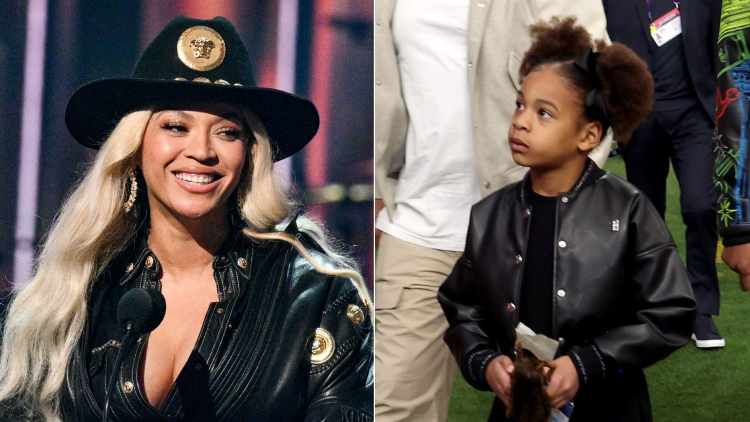 Beyoncé’s daughter Rumi, 7, steps out with super long hair as she supports big sister Blue Ivy