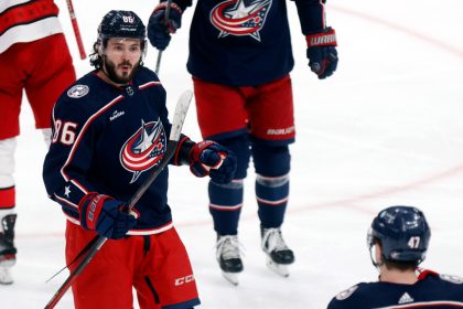 Report: Blue Jackets’ Kirill Marchenko broke his jaw in loss to Stars