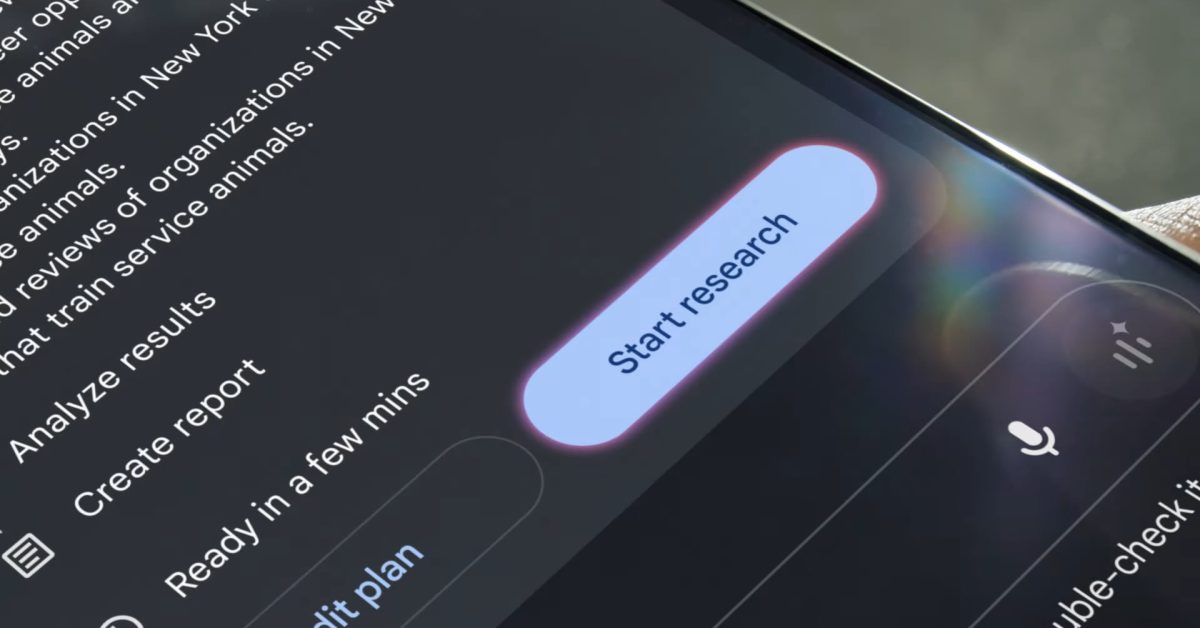 Deep Research comes to Gemini Android app 