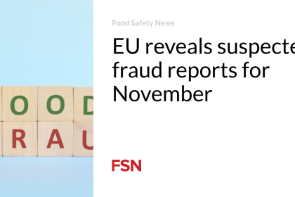 EU reveals suspected fraud reports for November