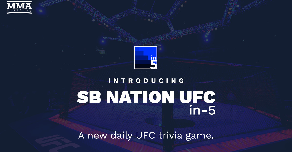 Your daily UFC trivia game, Tuesday edition