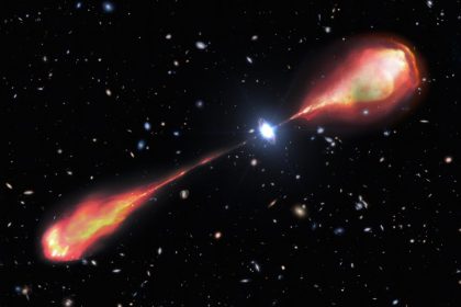 Astronomers Discover Colossal Radio Jet From Early Universe