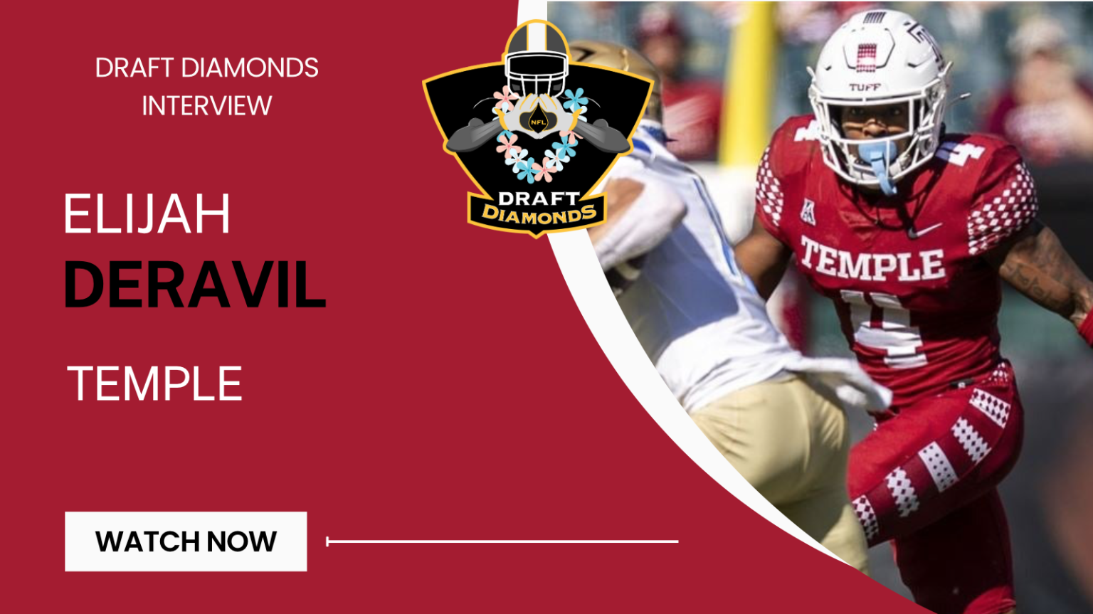 Elijah Deravil, DB, Temple | 2025 NFL Draft Prospect Zoom Interview