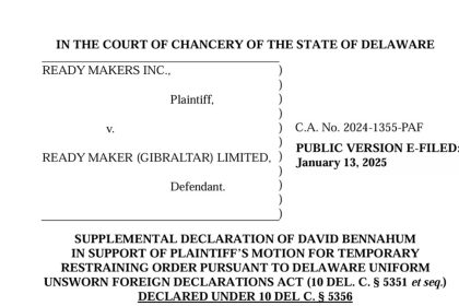 Gibraltar Supreme Court freezes 450M $PLAY tokens in Ready Games legal fight