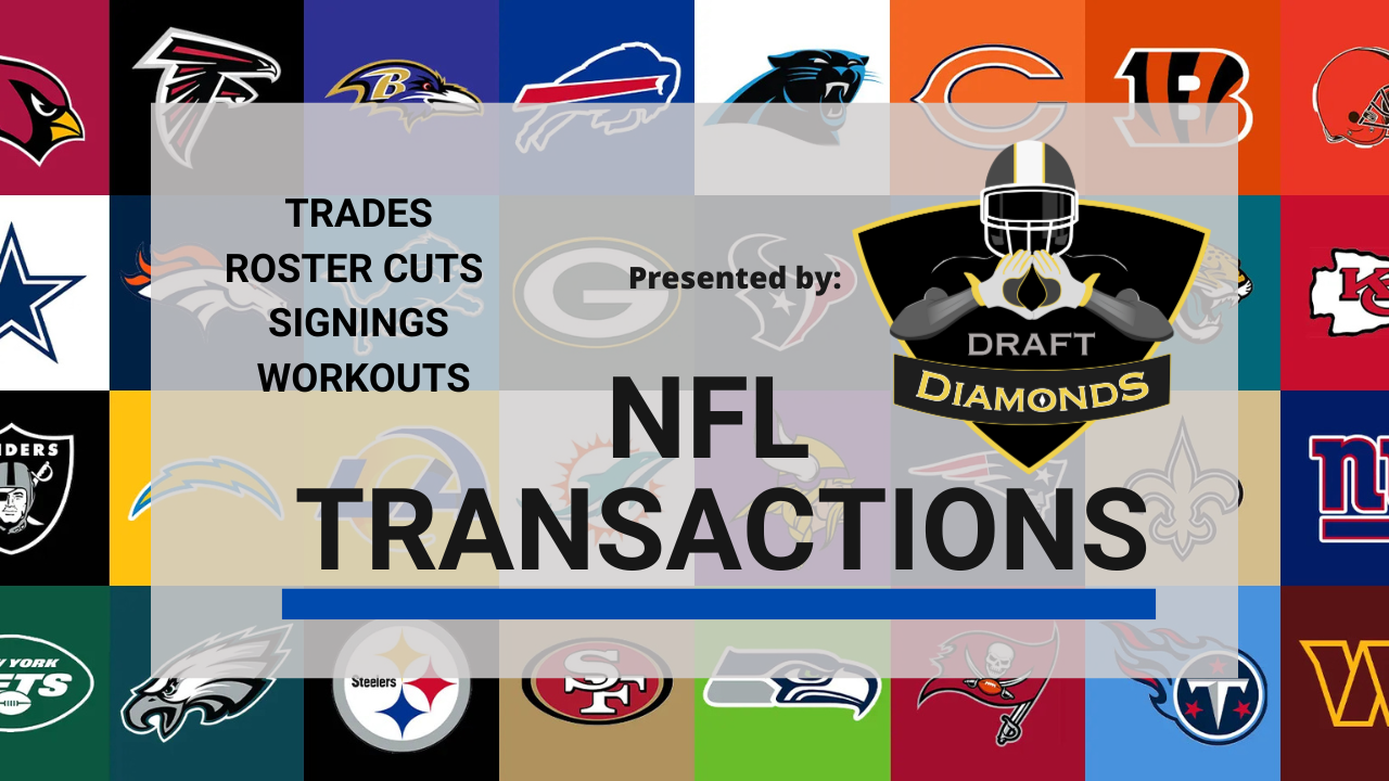 NFL Transactions for February 15, 2025 | Presented by NFL Draft Diamonds