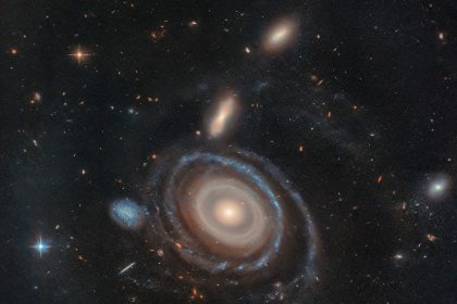 Hubble captures massive “bullseye” galaxy with unprecedented nine rings