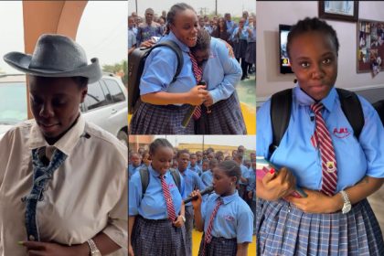 Teni Pays Surprise Visit To Her Alma Mater, Apata Memorial