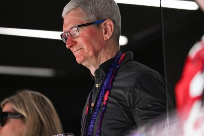 Here’s Tim Cook hanging out in New Orleans for the Super Bowl