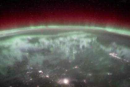 Watch this surreal aurora footage captured from the space station
