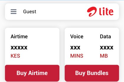 Airtel Lite By Airtel Kenya is a Zero-Rated Version of its Self-Care Portal My Airtel App