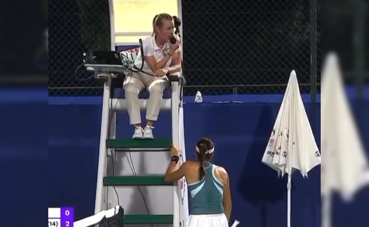 Watch: Former US Open Champion Breaks Down In Tears, Hides After Umpire’s Chair To Avoid Stalker