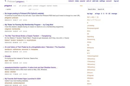 No Longer Posting to Pinboard