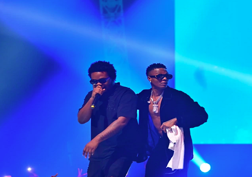 Wizkid and Olamide hit the studio together