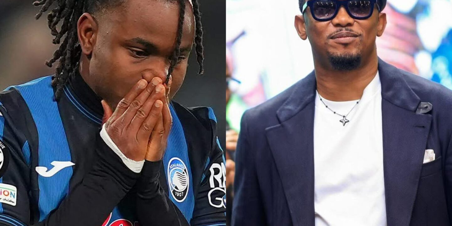 Samuel Eto’o sends Ademola Lookman a message amidst penalty incident