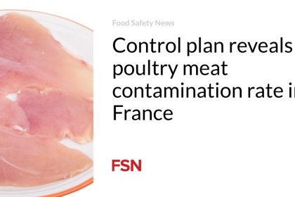 Control plan reveals poultry meat contamination rate in France