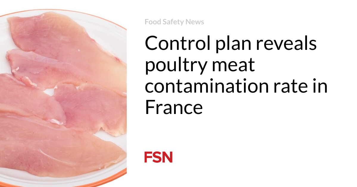 Control plan reveals poultry meat contamination rate in France