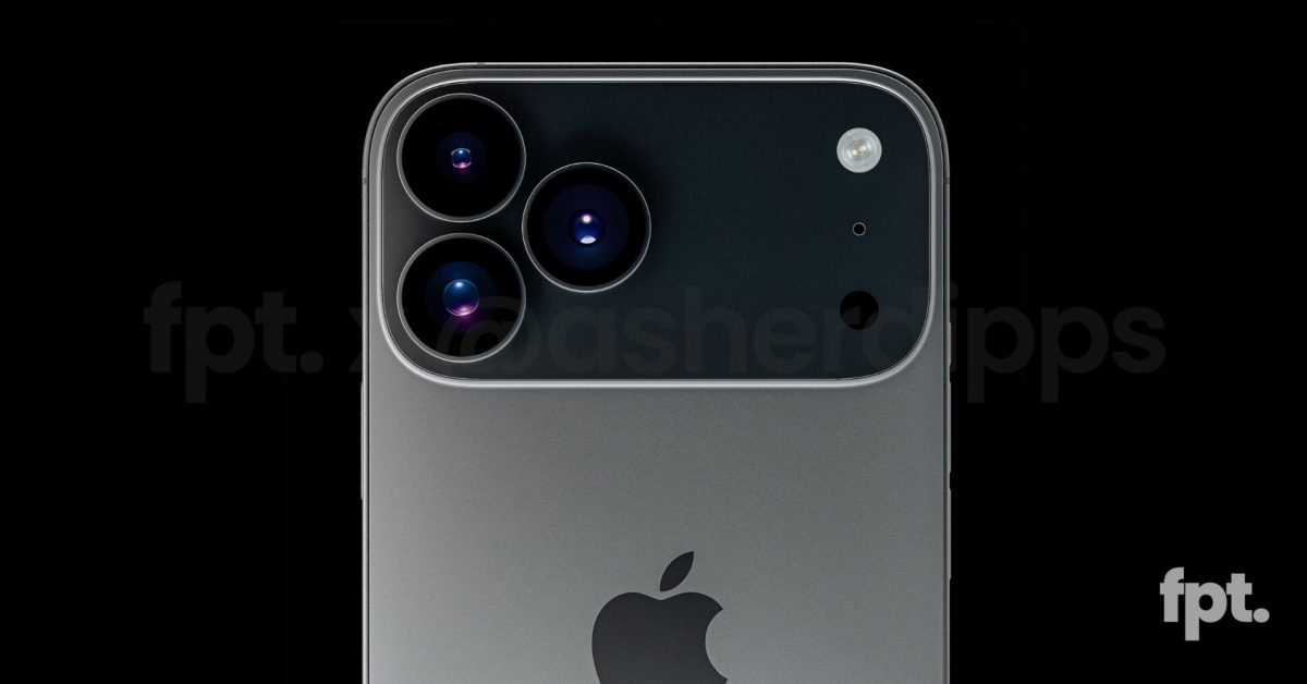 Potential new iPhone 17 Pro camera design shown in 3D renders