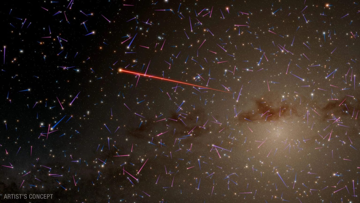 540 km per second: This solar system is moving faster than ours