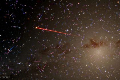 540 km per second: This solar system is moving faster than ours
