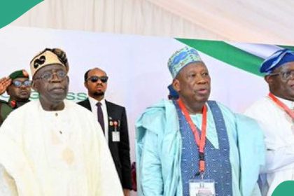 Just In: See details of Tinubu’s meeting with Akpabio, Ganduje, others, at APC headquarters