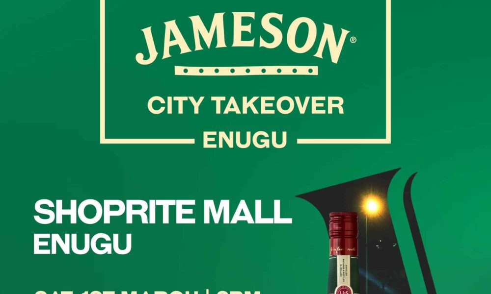 Enugu Get Ready: Jameson City Takeover Is Set to Hit Park Mall on March 1st