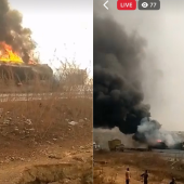 BREAKING: Scores Of Passengers Feared Dead As Fuel Tanker Explodes In Kwara