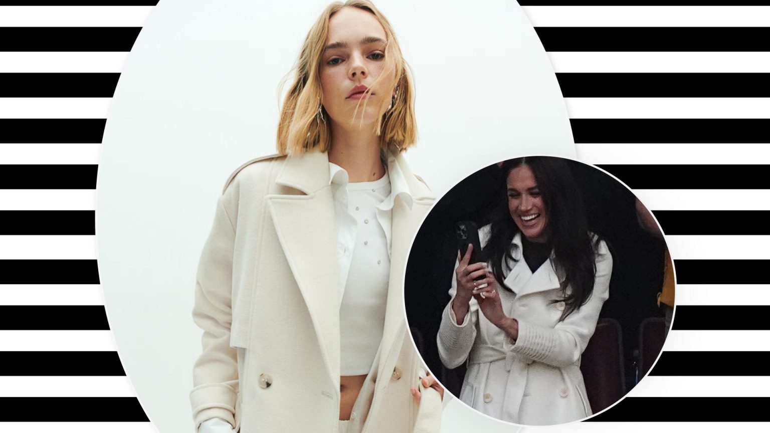 H&M has the most impeccable lookalike of Meghan’s cream trench coat