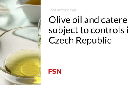Olive oil and caterers subject to controls in Czech Republic