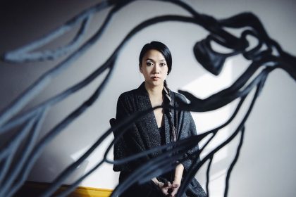 This artist collaborates with AI and robots