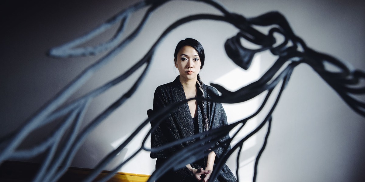 This artist collaborates with AI and robots