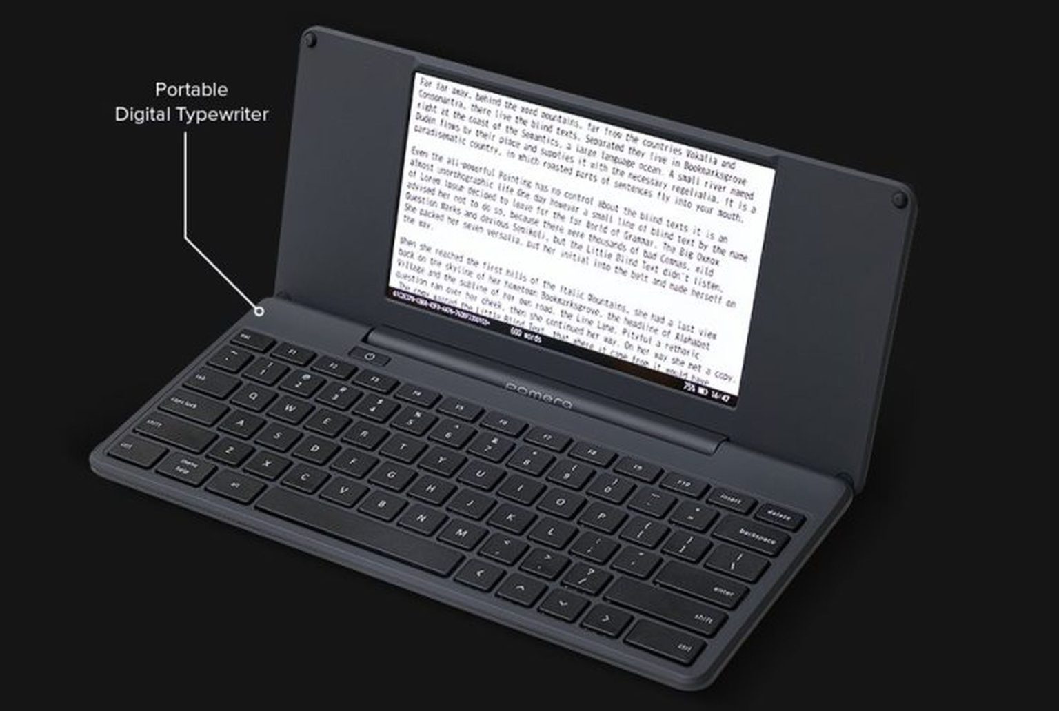 Someone wants to sell you a digital version of the antiquated typewriter but without a glued-on keyboard (no really)