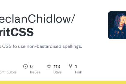 BritCSS: Fixes CSS to use non-American English