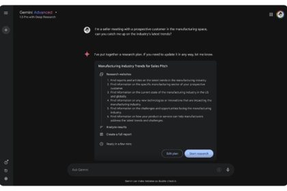 Gemini Deep Research rolling out to Google Workspace