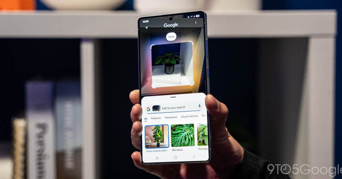 Circle to Search getting transparent navigation bar