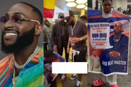 Fan, Who Trekked from Asaba to Lagos to Meet Davido, Cries Out, Says He Is Yet to Send the Promised Fund