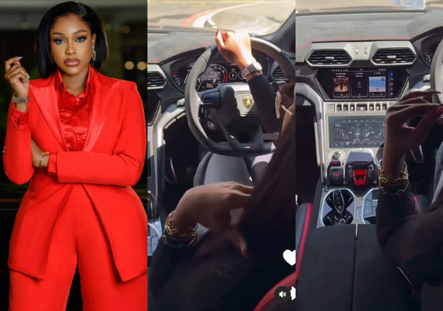 Uche Montana Shows Off Lamborghini