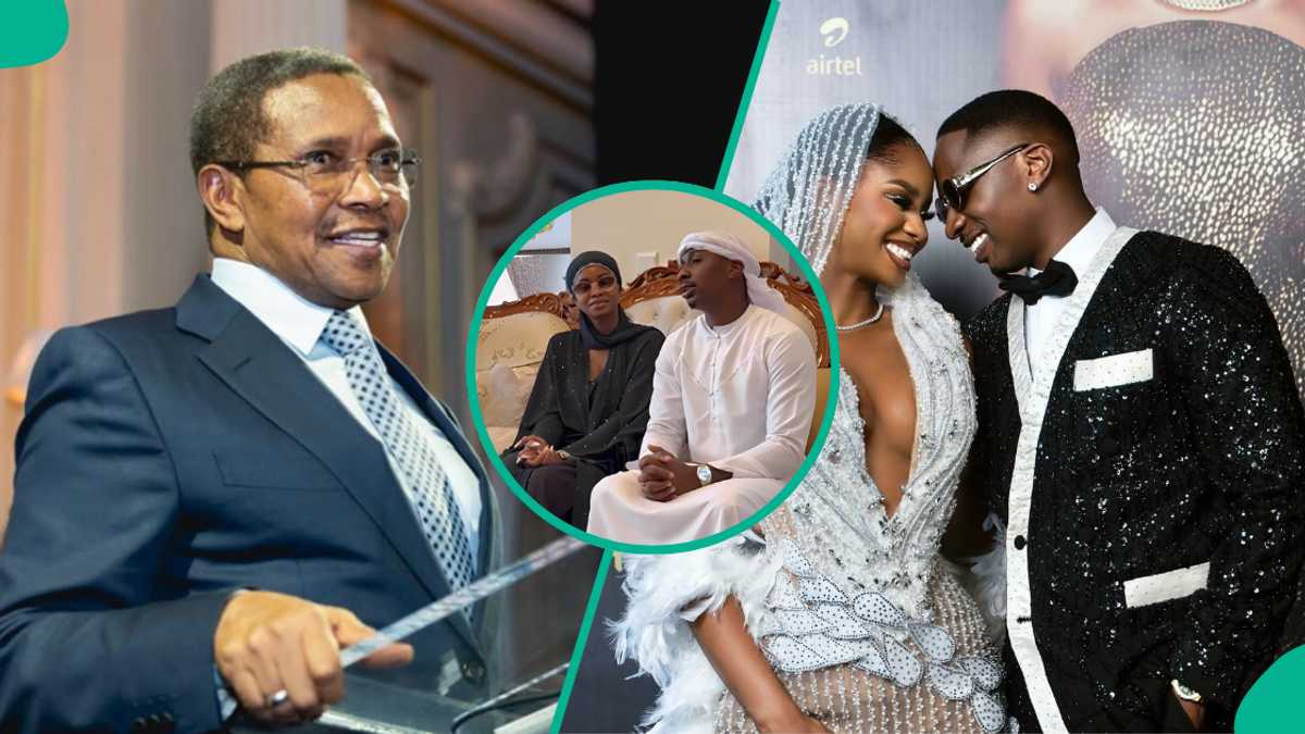 Juma Jux visits, introduces wife Priscy to former President of Tanzania, invite him to their wedding