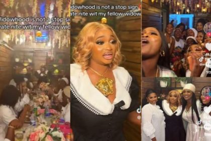 Widow hosts her fellow widows to special dinner date on her birthday