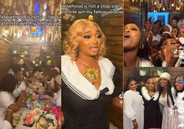 Widow hosts her fellow widows to special dinner date on her birthday