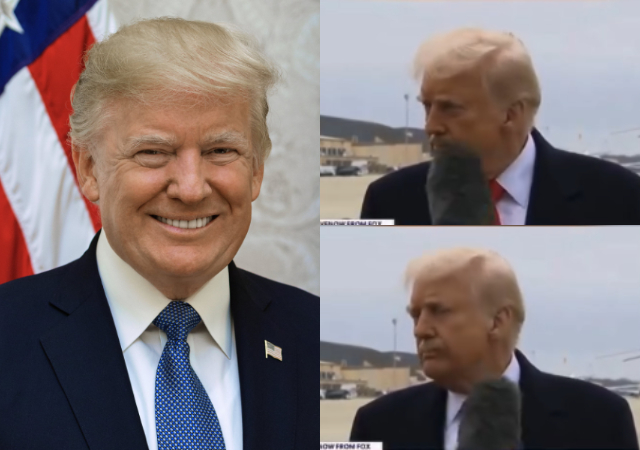 Donald Trump Caught Off Guard As Boom Mic Accidentally Strikes His Face