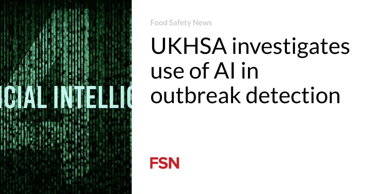 UKHSA investigates use of AI in outbreak detection