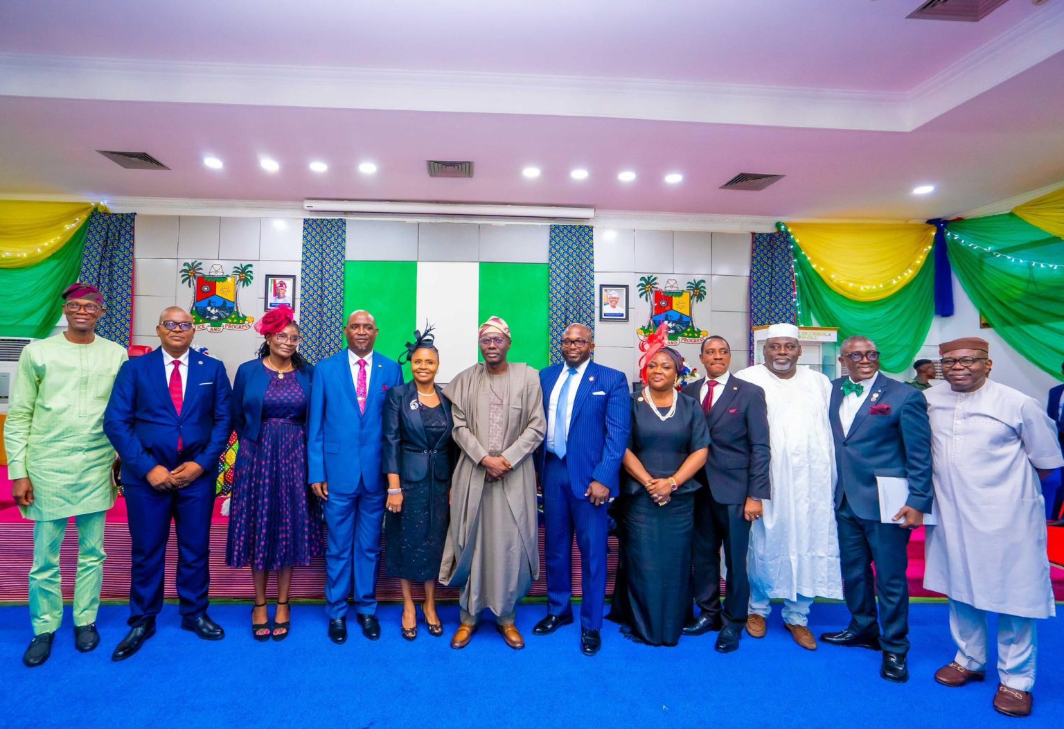 Sanwo-Olu swears in Abiola Idowu, Adebanjo, 6 others as Lagos Permanent Secretaries  