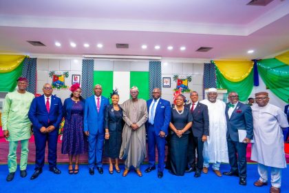 Sanwo-Olu swears in Abiola Idowu, Adebanjo, 6 others as Lagos Permanent Secretaries  