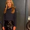 Cat Deeley’s This Morning affordable navy jumper can be worn in multiple ways