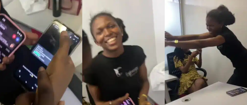 Corps member dances joyously after receiving ₦77k NYSC allowance