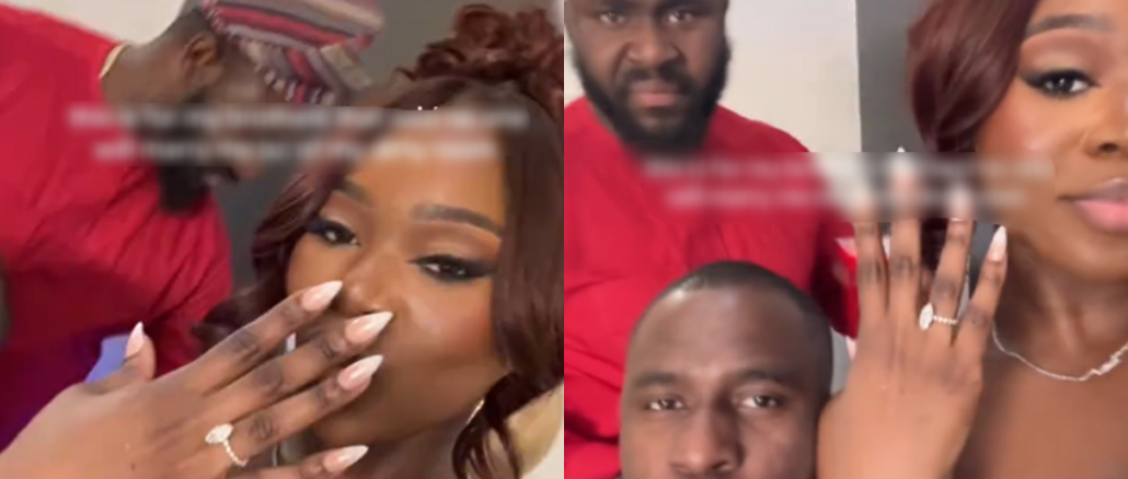 Lady flaunts engagement ring to brothers after they said she’d never get married because of her d!rty room