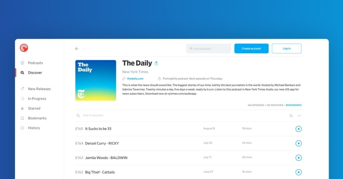 Pocket Casts web, Mac, and Windows apps are now free to access