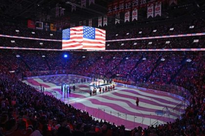 Boos rain down at the Bell Centre during The Star-Spangled Banner